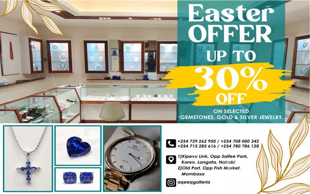 Easter offer up to 30% off